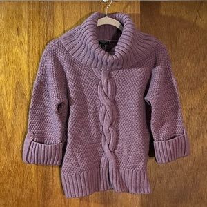 TALBOTS Lavender Turtleneck Sweater Sz SP